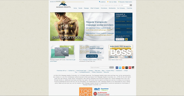 Alpah mindset presents Massage Heights Home Page